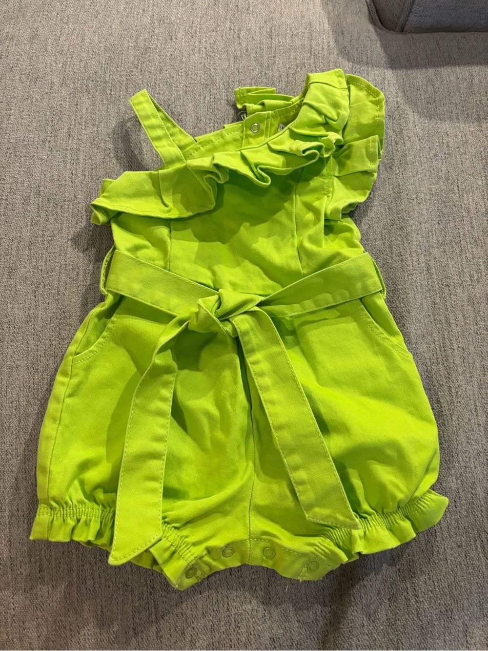 Habitual Lime Green Ruffle Romper